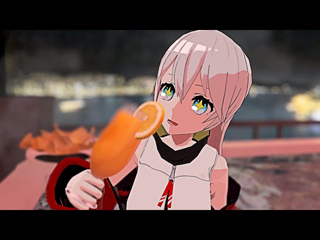 Anime girl in a bar - VR 360