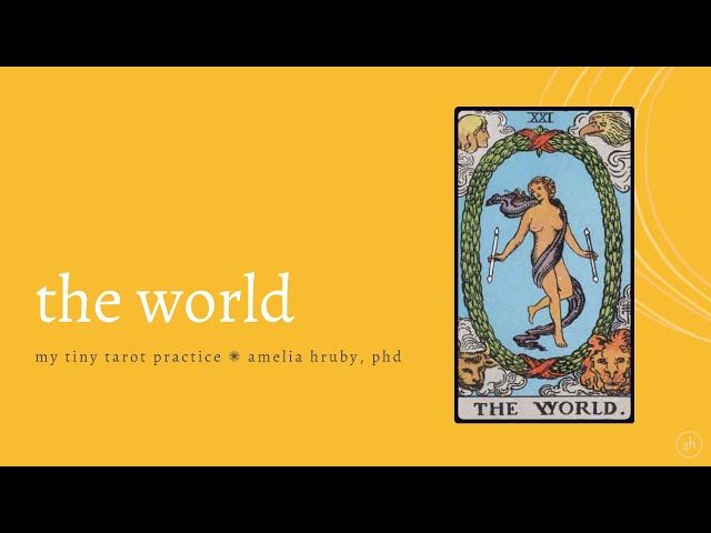 the world ✺ my tiny tarot practice