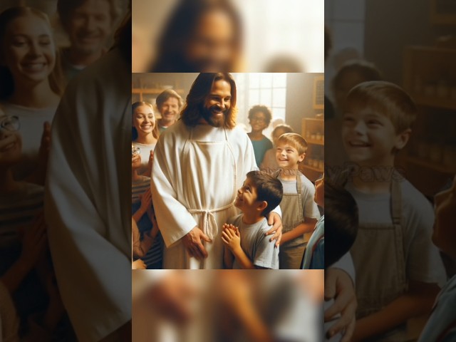 Jesus chef cooks bread for disabled children #ai #aiart #ytshorts #shorts #dj #jesus #jesuslovesyou