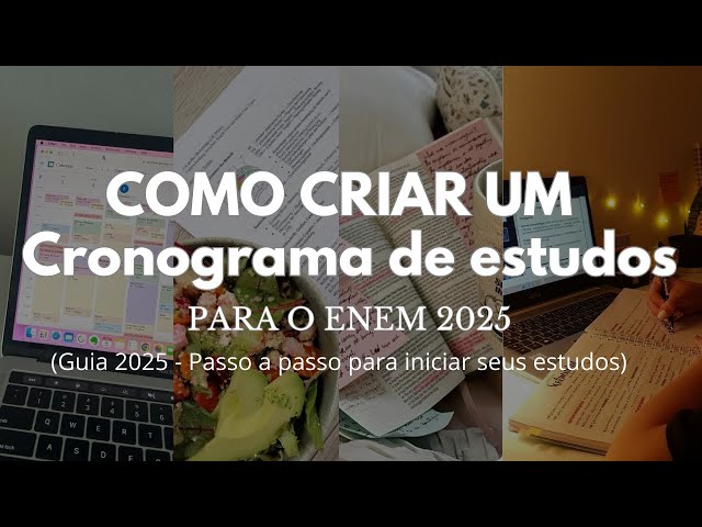 ASSISTA ESSE VÍDEO ANTES DE COMEÇAR SEUS ESTUDOS | Guia 2025: Passos para criar seu cronograma :)