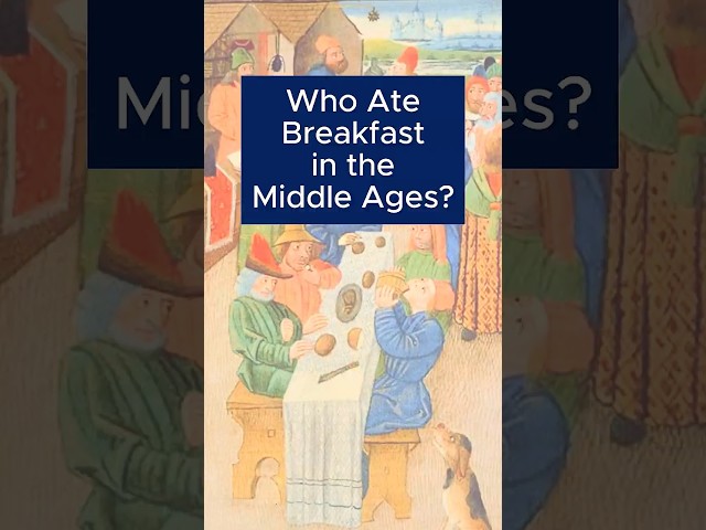 Remembering the care free days of eating breakfast in the Middle Ages.