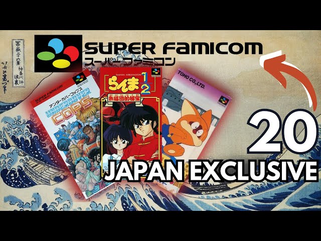 20 Nintendo 🟢🔵Super FAMICOM🟡🔴 JAPAN exclusive games | Did we MISS any GEMS?