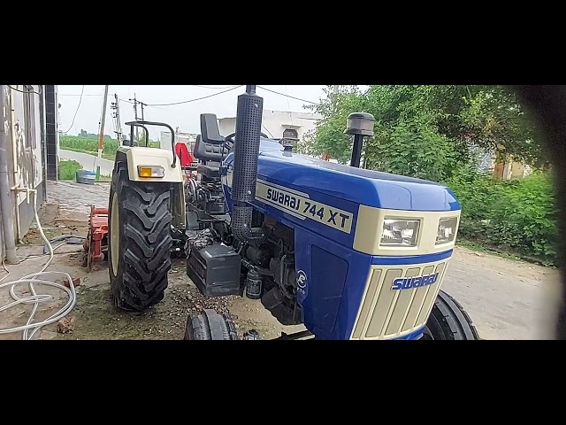 किसान ने खरीदा new swaraj 744 xt power steering tractor