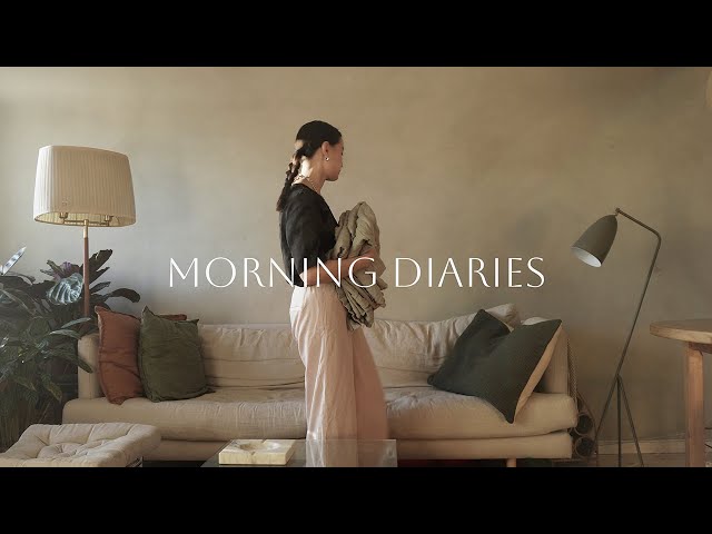 Morning Diaries | Calm Sunday in Japandi inspired home Stockholm | Cleaning, Café, Vintage Store