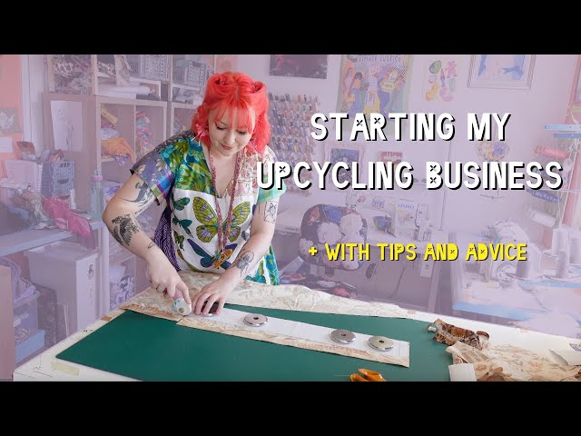 How I started my small upcycling business + sew along with me!