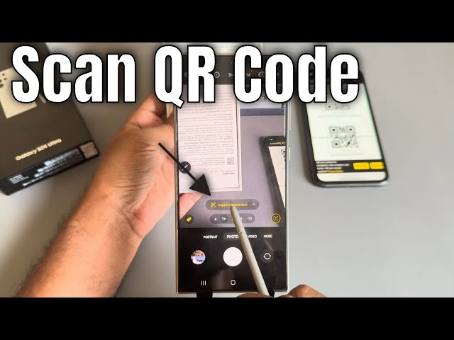 Samsung Galaxy S24 /S24+ /S24 Ultra: How to scan qr code