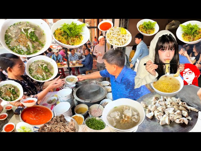 🇰🇭CAMBODIAN STREET FOOD in Phnom Penh ! KHMER Noodle Soup - best breakfast don’t miss | Thao-TV