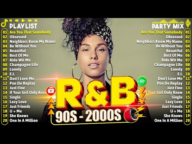 Old School R&B Mix 2024 🌈 BEST 90s & 2000s R&B Party Songs ☀️ Alicia Keys, Ne Yo, Usher, Chris Brown