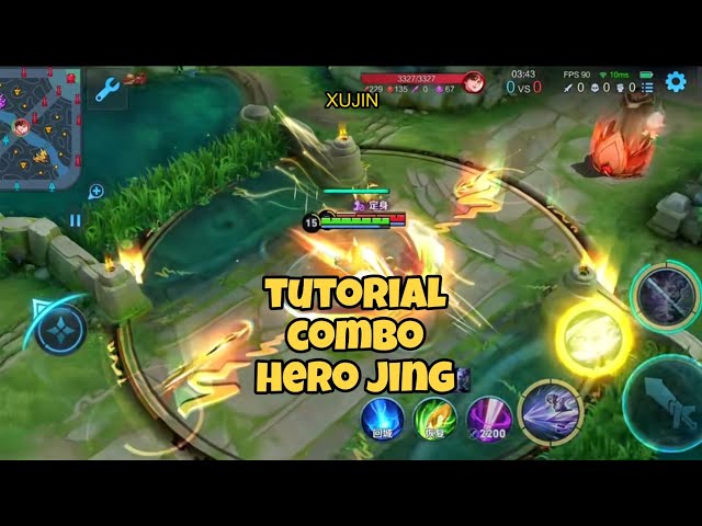 TUTORIAL COMBO HERO JING Honor Of Kings Gameplay Hero Solo Rank Skill Top China Server Global XUJIN