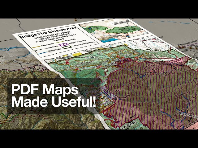 Georeferenced PDF Maps Made Easy