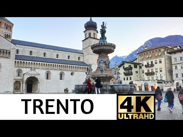 Trento - Italy 4K walking tour | Trentino