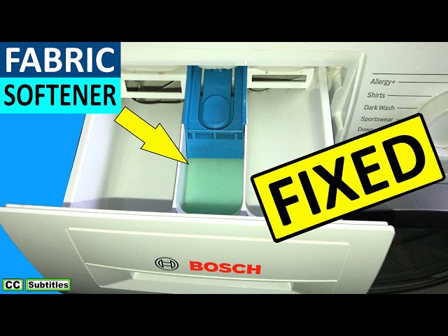 Washing Machine Fabric Softener Dispenser not Emptying - Fixed