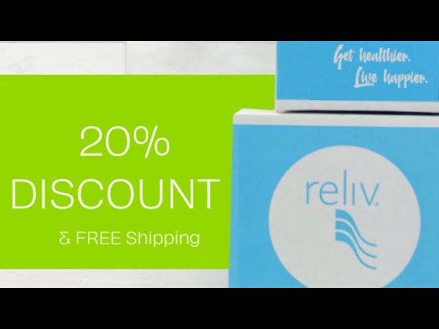 20% OFF Reliv Product Orders and FREE Shipping!