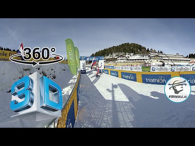 3D 360° Video: Elite & U23 Women Cheile Gradistei Wintertriathlon World Championships 2018