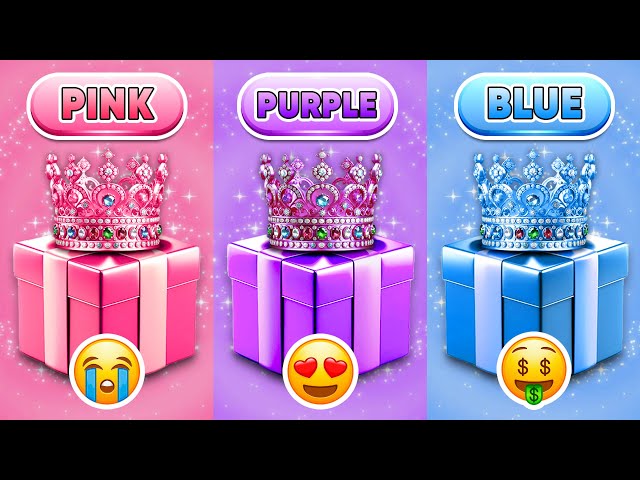 Choose Your Gift...! Pink, Purple or Blue 💗💜💙 How Lucky Are You? 😱 Quiz Shiba