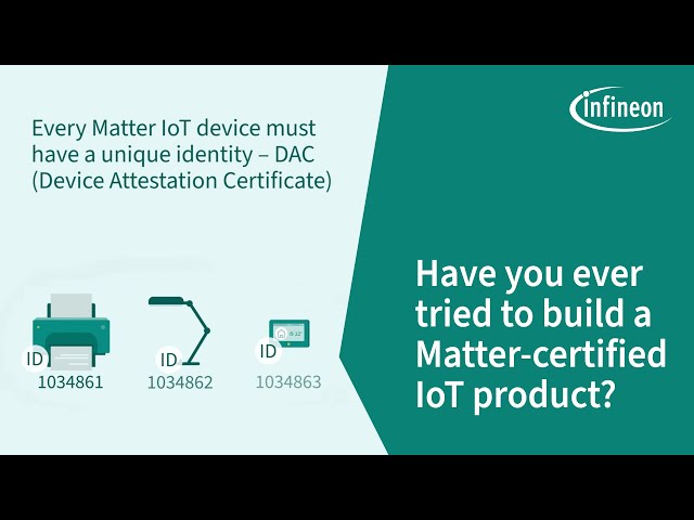 Have you ever tried to build a Matter-certified IoT product? | Infineon