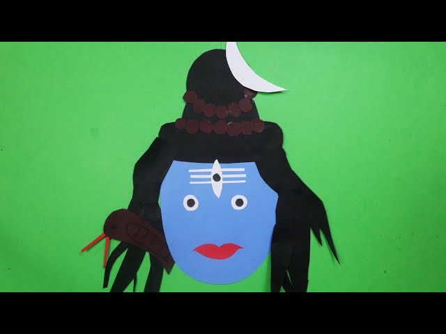 इससे आसान कोई नहीं बताएगा पेपर से शिवजी बनाना - How to Make Shiv ji With Paper - Easy Craft