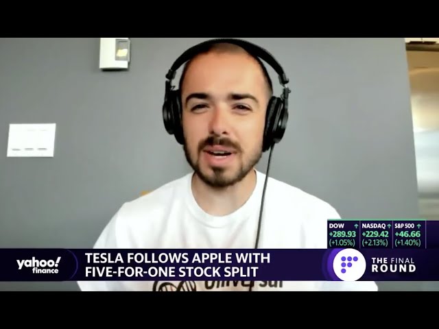 Reacting To The Tesla Stock Split on Yahoo! Finance