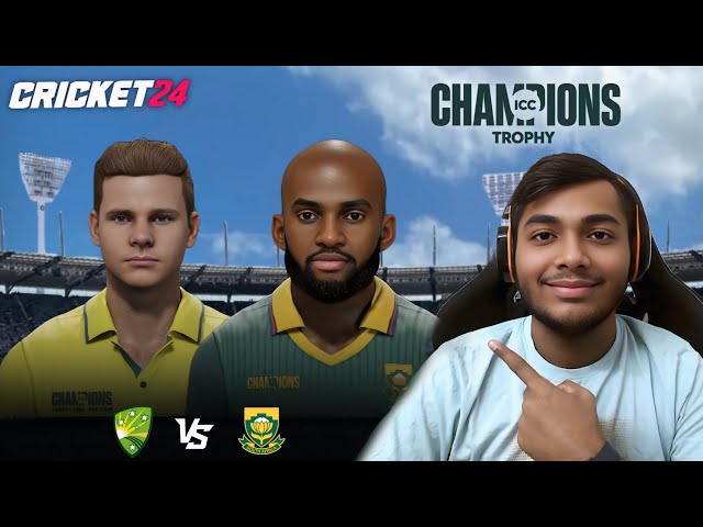 Australia vs South Africa ICC Champions Trophy 2025 ODI Match | Cricket 24 Live - SR Gamer