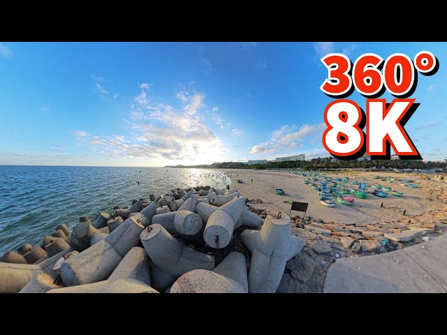 8K 360 video | insta360 x4 | Vietnam street, Phan Thiet city, Thành phố Phan Thiết, Bình Thuận 2024