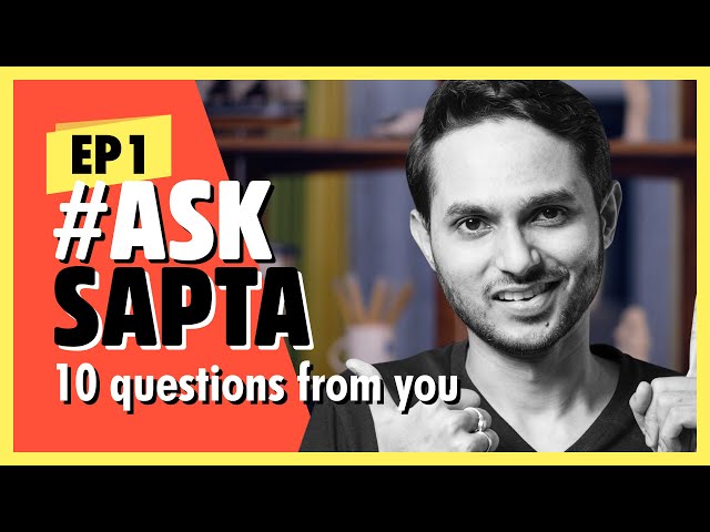 Ask Sapta Q&A, UI UX, Product Design Career advice for beginners