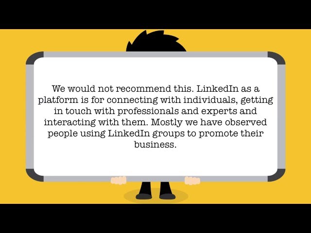 Can I use LinkedIn for promotion of my business?