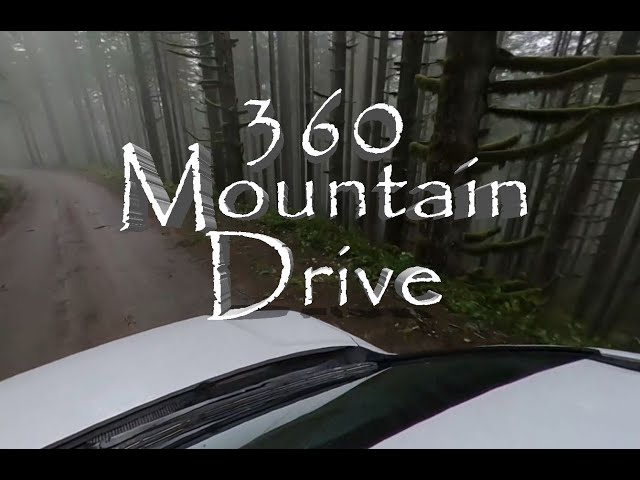 Rainy Day Mountain Drive | 360 Virtual Reality | 5.7K HD Immersive Ambience for Studying, Relaxation