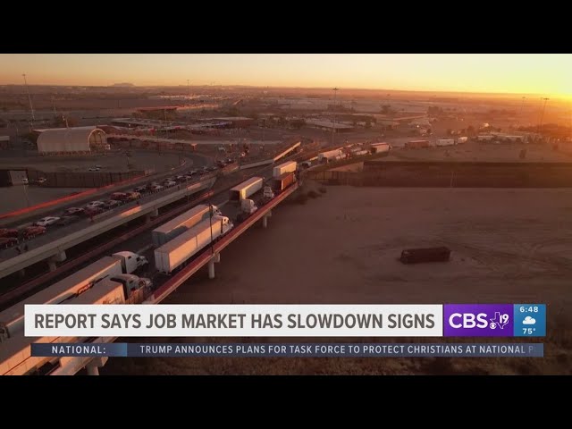 REPORT: Job market showing signs of slowdown