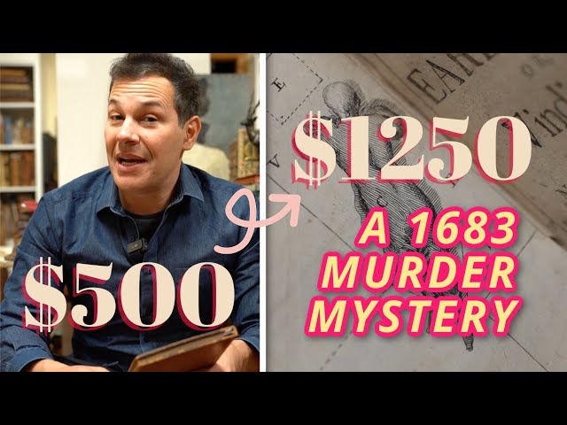 How to turn a $500 BOOK into a $1250 one  with a MURDER MYSTERY