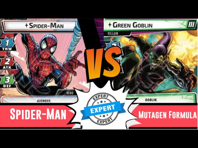 Marvel Champions | Spiderman | Vs Expert Mutagen Formula | True Solo | Protection | Green Goblin |