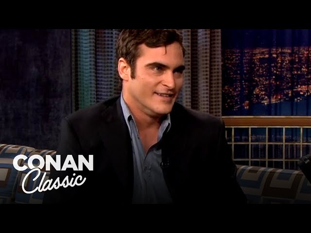 Joaquin Phoenix’s Terrifying Experience On The Autobahn | Late Night with Conan O’Brien