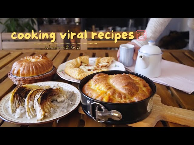 Cooking 4 viral Instagram recipes | Cozy days in the kitchen