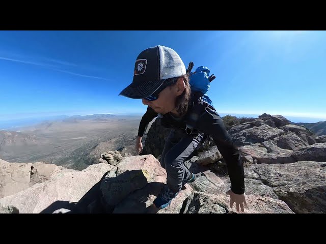 Dayhike Organ Needle from summit to trailhead- 360-DEGREE (4k UHD)