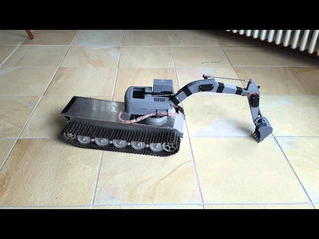 3D printed rc servo excavator