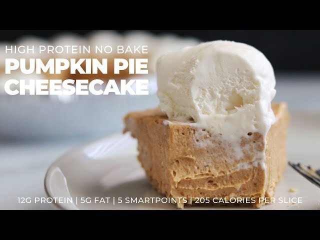 No Bake Pumpkin Pie Cheesecake (High Protein)