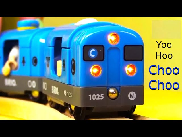 Yoo-hoo CHOO-CHOO! - Brio Toy Trains - Videos for Kids