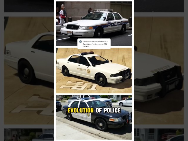 EVOLUTION OF POLICE CAR IN GTA HD UNIVERSE