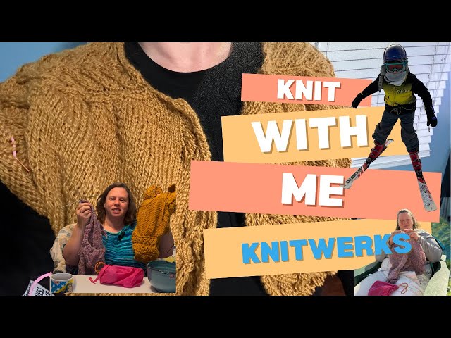 Knit with me, Sode, Shawl & Skiing