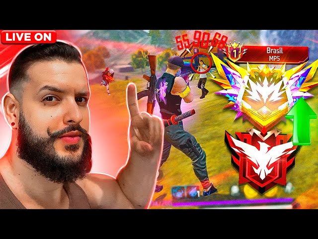 HOJE EU PEGO TOP 300 DO BRASIL 🔵  FREE FIRE AO VIVO  🔵 BR  RANQUEADA  🔵 JOGANDO COM INSCRITOS