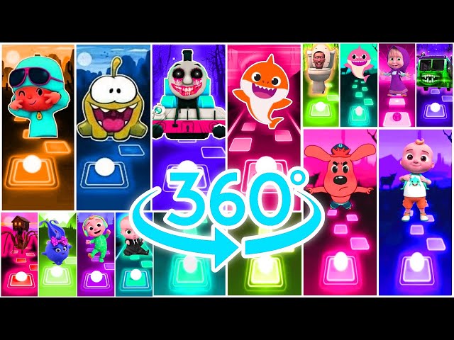 Oddbods Bubbles 360 Video Megamix  🆚 Baby Shark Friends 🆚 Cocomelon 🆚 Bluey Bingo 🎶 Who Will Win?