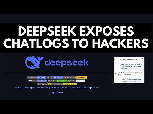 Deepseek exposes your chat logs to hackers