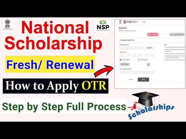 National Scholarship 2024-25 New Form Apply Step by Step - NSP Scholarship Form Renewal Kaise kare