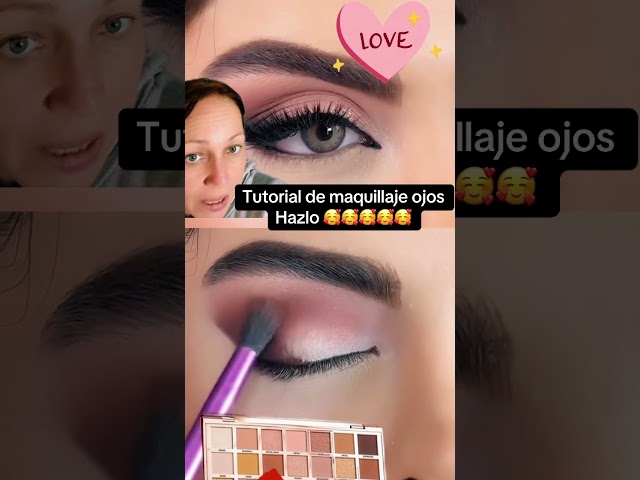 Maquilla te los ojos con estos pasos fáciles tutorial #maquillaje #belleza #automaquillaje #ojos