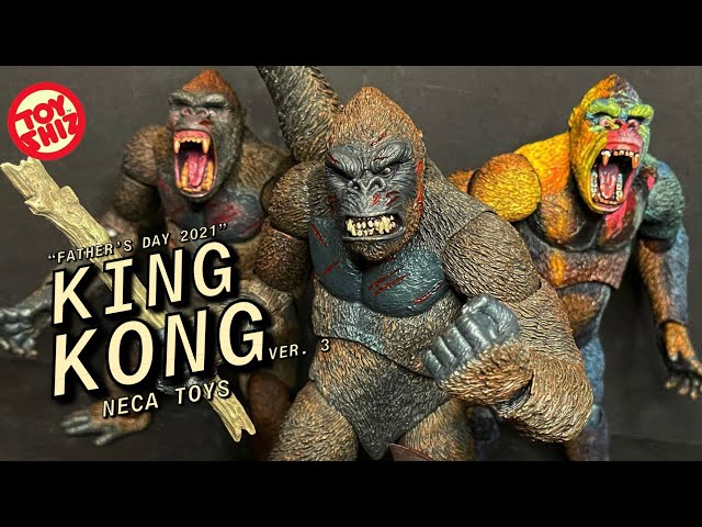 2021 NECA "Father's Day" KING KONG ver.3 w/stick and Skull Island Monsters