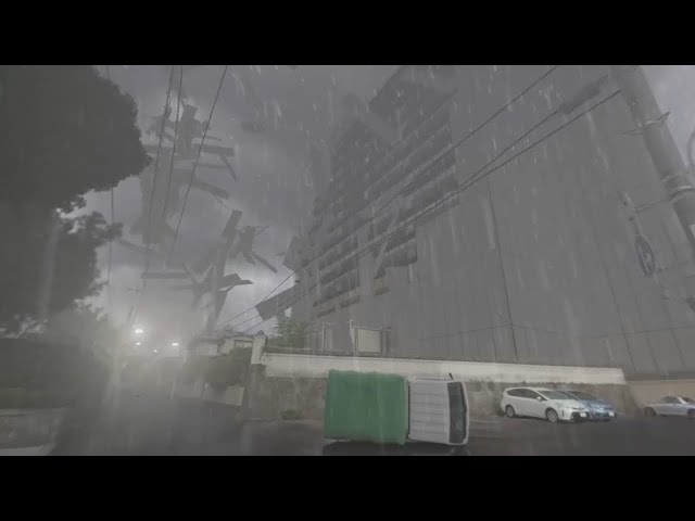 Oita disaster prevention VR（typhoon）