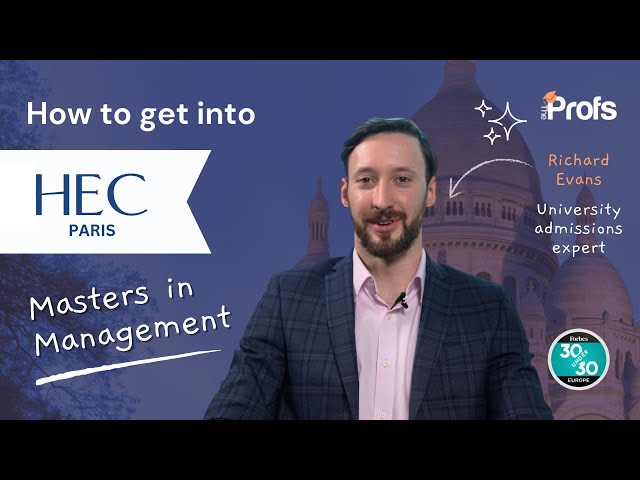 HOW TO GET INTO HEC MASTERS IN MANAGEMENT