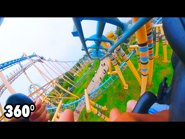 Kumali (Flamingo Land) - VR ONRIDE - 360° suspended looping coaster POV