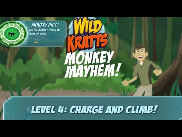 Wild Kratts Games: Monkey Mayhem: Level 4: Charge and Climb! ||PBS Kids Games||