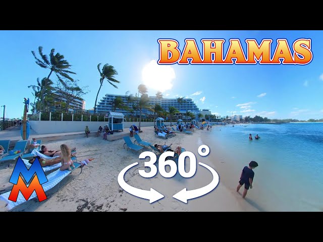 Walking Western Esplande Beach (aka Junkanoo) at Nassau, Bahamas - 360 VR | Morgan Madness