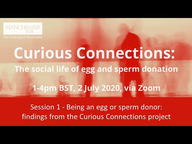 Curious Connections: The social life of egg and sperm donation (Session 1: Research)